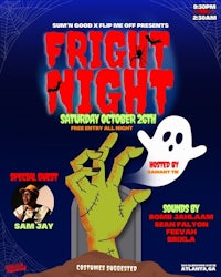 a flyer for fright night