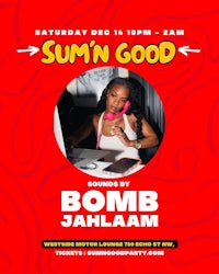 a flyer for bomb jalam's summer in good