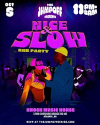 a flyer for the nice & slow big party