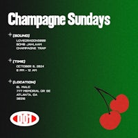 champagne sundays flyer